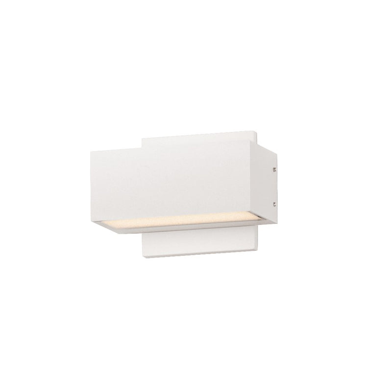 ET2 Lighting Blok 2-Light 6.75" LED Outdoor Wall Sconce, White