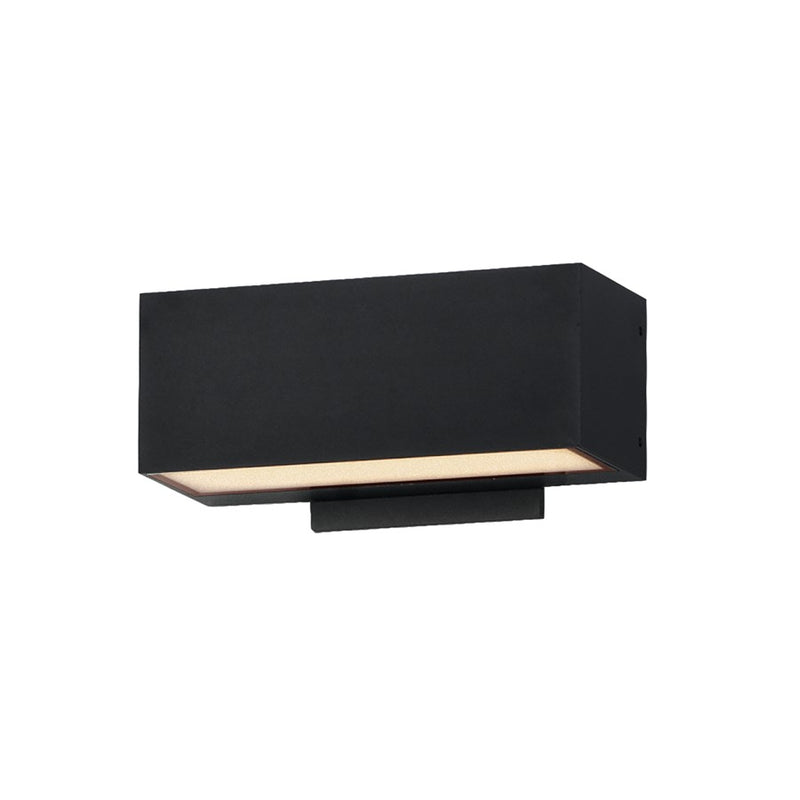 ET2 Lighting Blok 2-Light 9" Outdoor Wall Sconce, Black