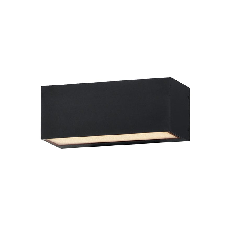 ET2 Lighting Blok 2-Light 9" Outdoor Wall Sconce, Black