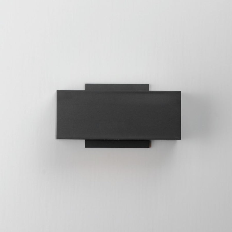 ET2 Lighting Blok 2-Light 9" Outdoor Wall Sconce, Black