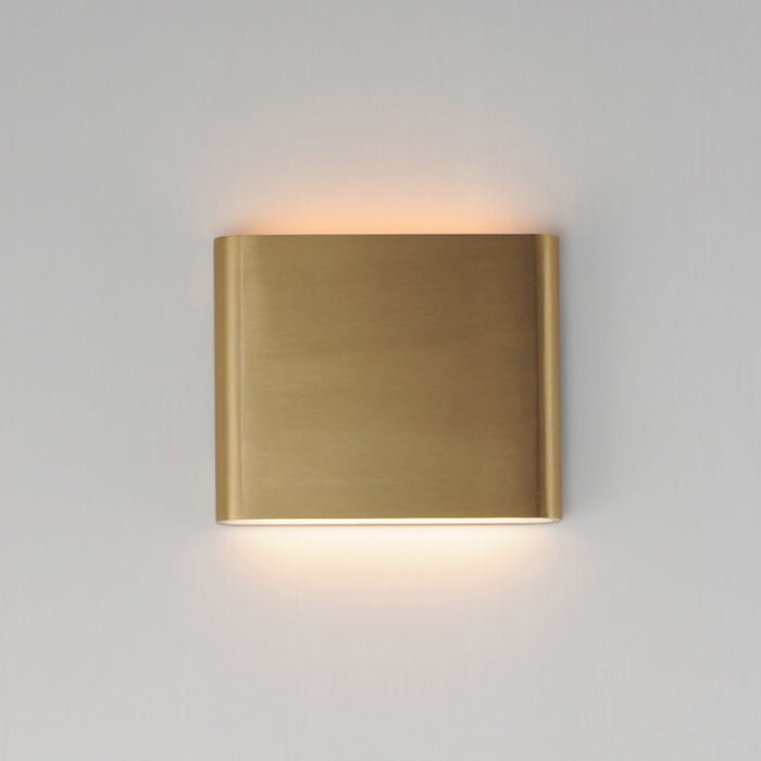 ET2 Lighting Spartan 2 Light 9.5" Indoor Wall Sconce, Brass