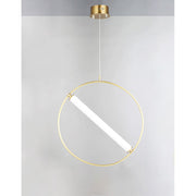 ET2 Lighting Flare-Single Pendant, 8W, Black/Soft Gold