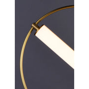 ET2 Lighting Flare-Single Pendant, 8W, Black/Soft Gold