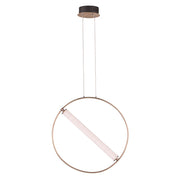 ET2 Lighting Flare-Single Pendant, 20W, Black/Soft Gold
