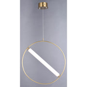 ET2 Lighting Flare-Single Pendant, 20W, Black/Soft Gold