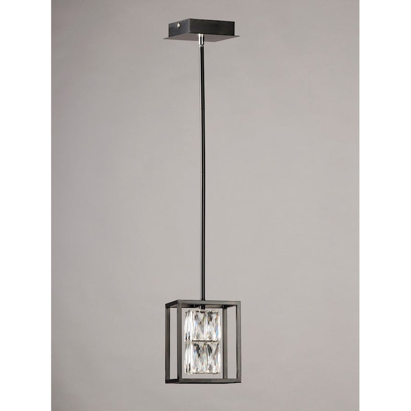 ET2 Lighting Zephyr LED 1-Light 8" Pendant, Black