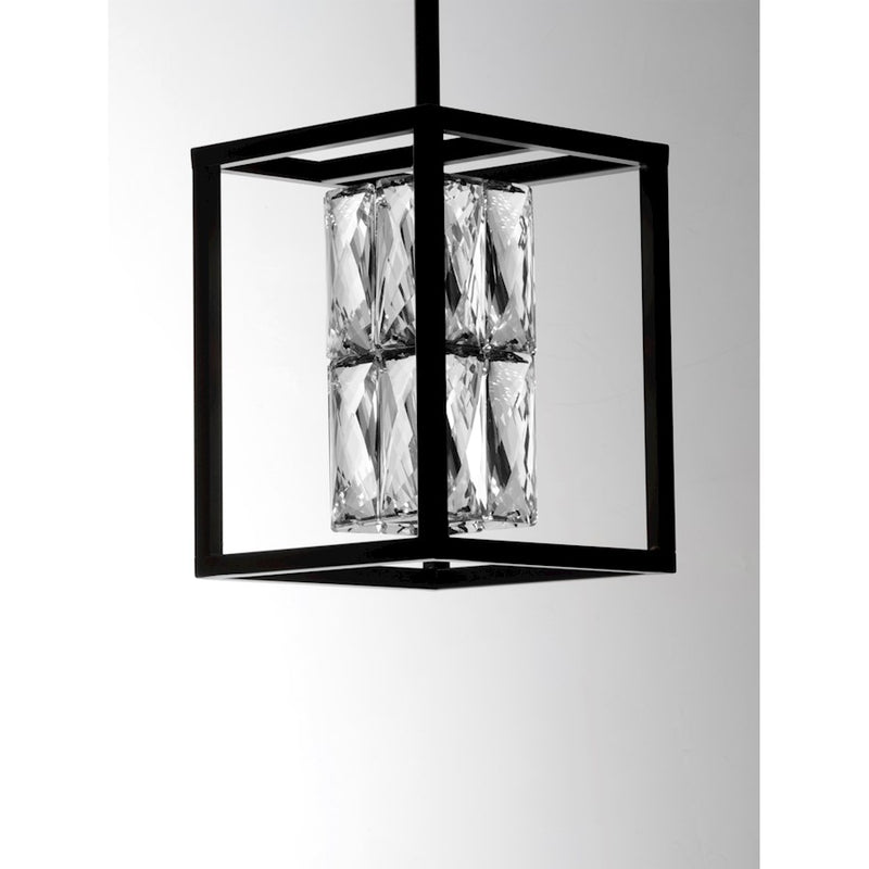 ET2 Lighting Zephyr LED 1-Light 8" Pendant, Black