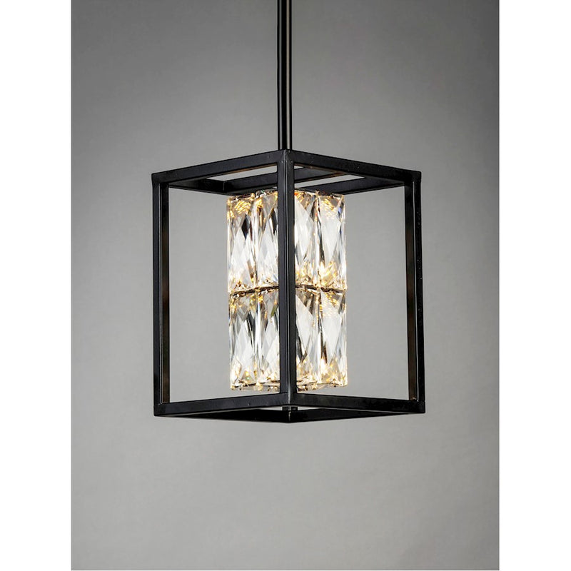 ET2 Lighting Zephyr LED 1-Light 8" Pendant, Black
