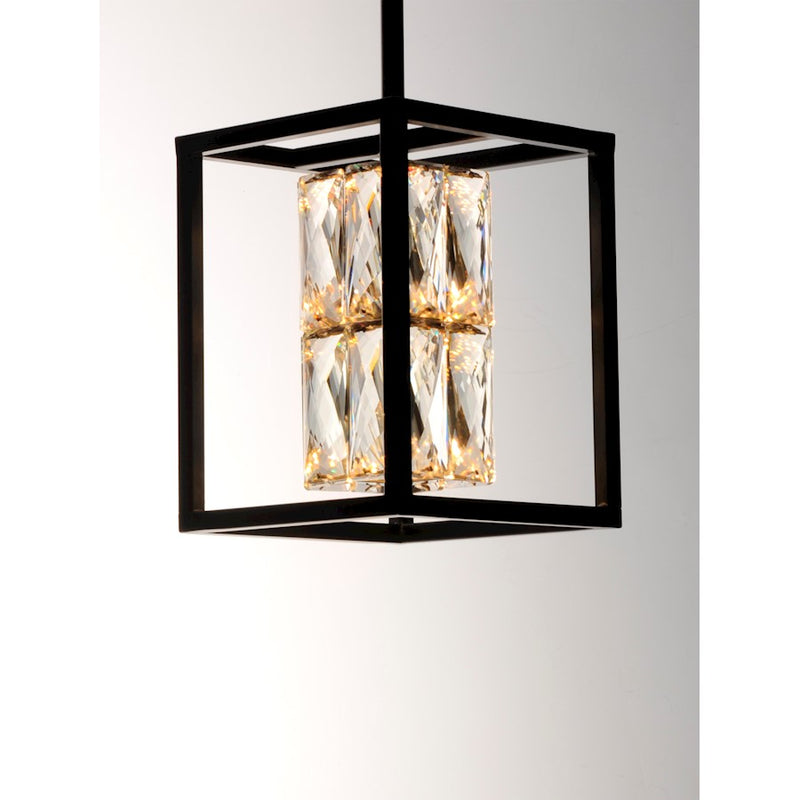 ET2 Lighting Zephyr LED 1-Light 8" Pendant, Black