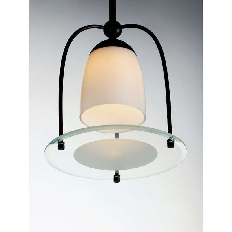 ET2 Lighting Focal Point 1 Light Pendant, Black