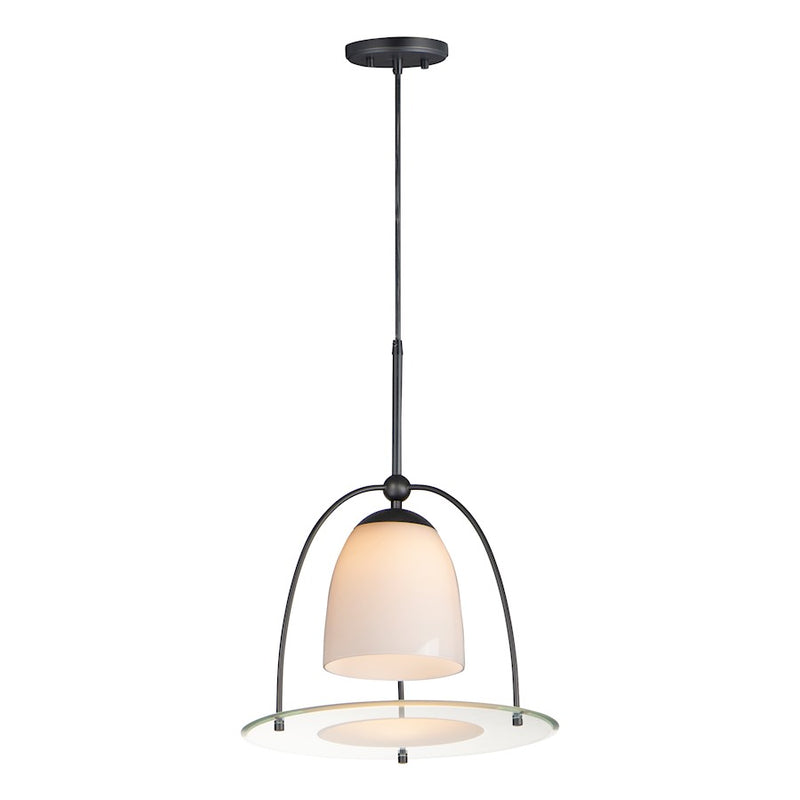 ET2 Lighting Focal Point 1 Light Pendant, Black