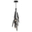 ET2 Lighting Allumettes 12Lt Multi-Lt Pendant, Blk/Clear Crystal - E23347-122BK