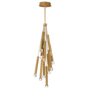 ET2 Lighting Allumettes 12Lt Multi-Lt Pendant, Gld/Clear Crystal - E23347-122GLD