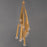 ET2 Lighting Allumettes 12Lt Multi-Lt Pendant, Gld/Clear Crystal