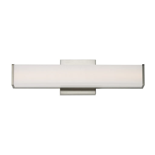 ET2 Lighting Baritone 1 Light LED Wall Sconce, Nickel/White