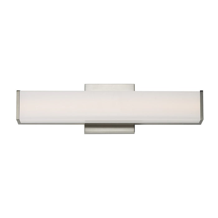 ET2 Lighting Baritone 1 Light LED Wall Sconce, Nickel/White