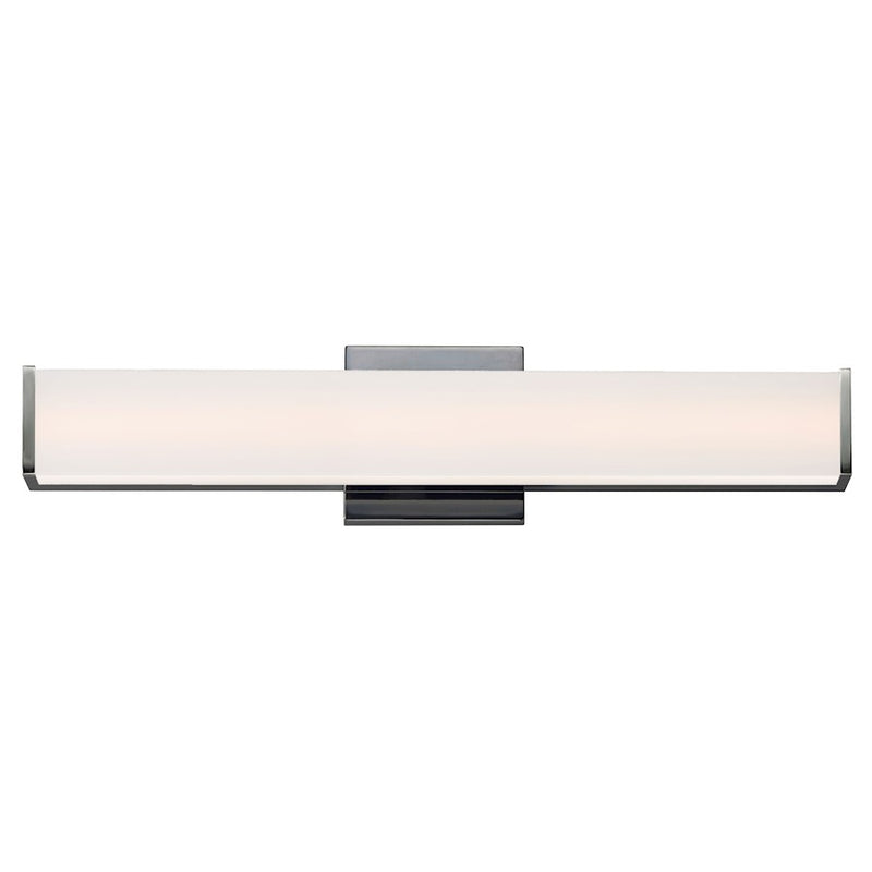 ET2 Lighting Baritone 1 Light LED Wall Sconce, Nickel/White