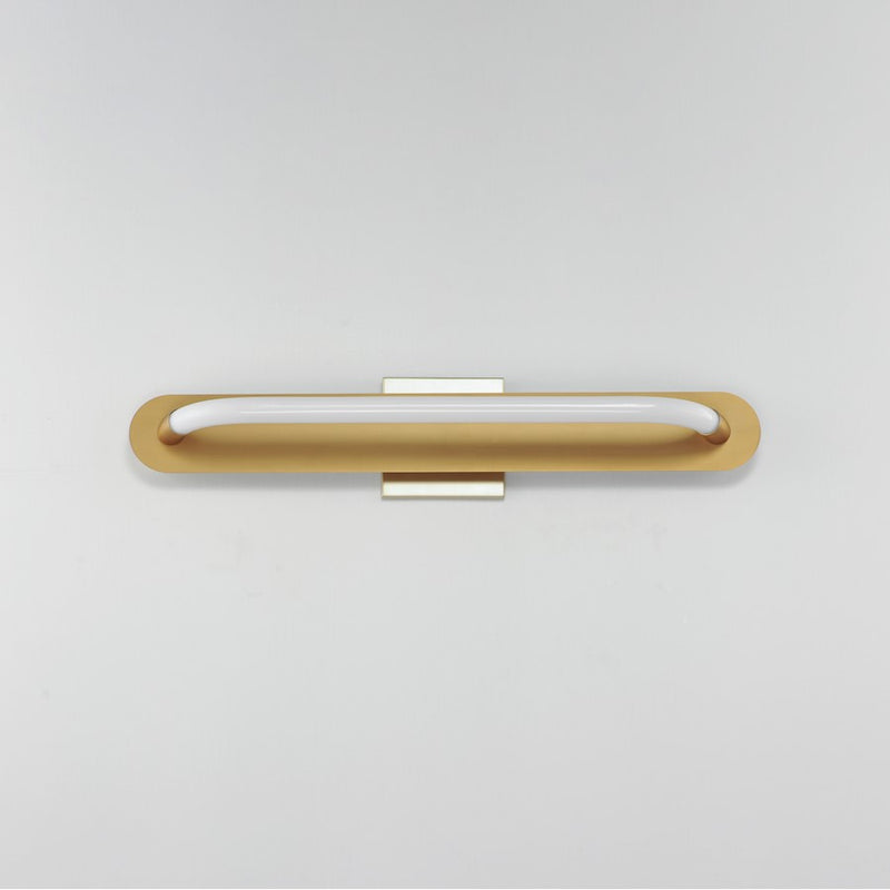 ET2 Lighting Loop 1 Light 24" LED Wall Sconce, Gold/White