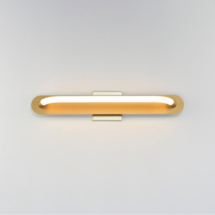 ET2 Lighting Loop 1 Light 24" LED Wall Sconce, Gold/White