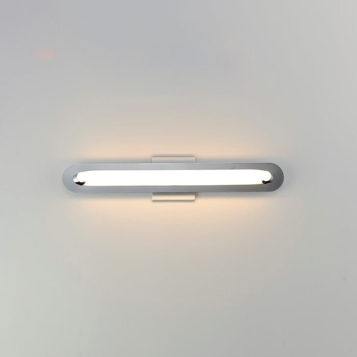 ET2 Lighting Loop 1 Light 24" LED Wall Sconce, Chrome/White
