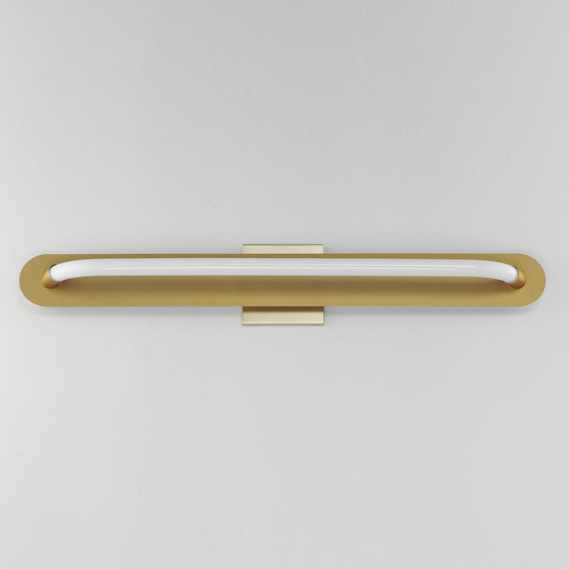 ET2 Lighting Loop 1 Light 30" LED Wall Sconce, Gold/White