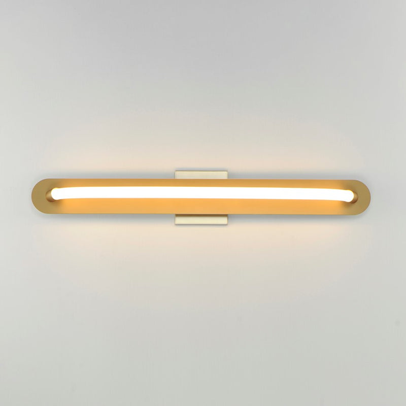ET2 Lighting Loop 1 Light 30" LED Wall Sconce, Gold/White
