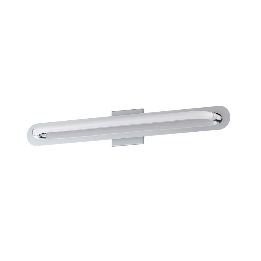 ET2 Lighting Loop 1 Light 30" LED Wall Sconce, Chrome/White - E23434-01PC