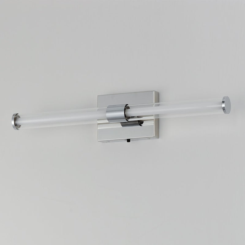 ET2 Lighting Fuse 1Lt 24" LED Bath Vanity/CCT, Chrome/Clear/White