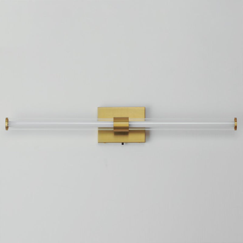 ET2 Lighting Fuse 1Lt 30" LED Bath Vanity/CCT, Brass/Clear/White