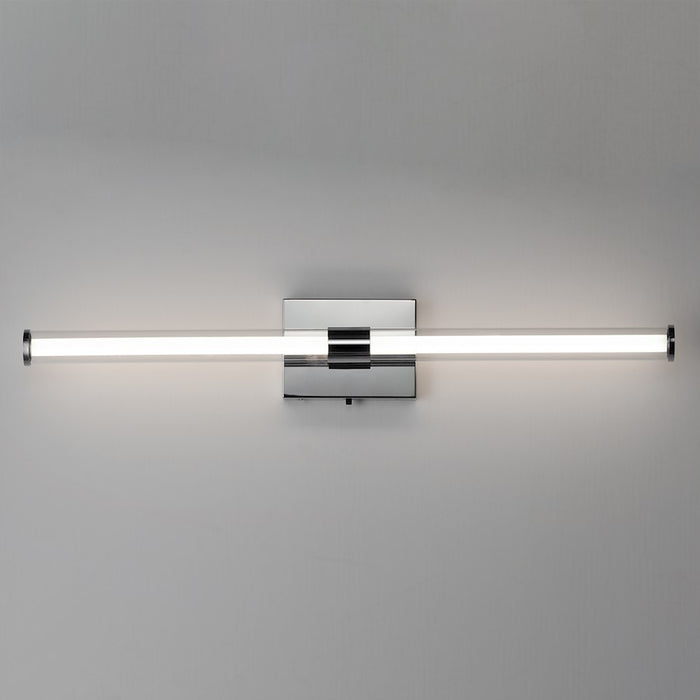 ET2 Lighting Fuse 1Lt 30" LED Bath Vanity/CCT, Chrome/Clear/White