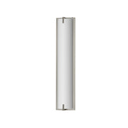 ET2 Alto 24in 1-Light Bath Sconce | Modern Satin Nickel and White PC | Bathroom Vanity & Powder Room | 5 x 24 x 3 in | Model E23452-SN