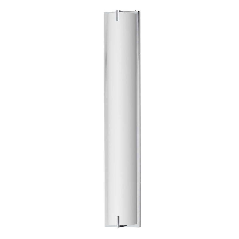 ET2 Alto 30in 1-Light LED Bath Sconce | Modern Polished Chrome and White Acrylic | Bathroom Vanity & Powder Room | 5 x 30 in, 5CCT | Model E23453-PC