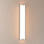 ET2 Alto 30in 1-Light LED Bath Sconce | Modern Polished Chrome and White Acrylic | Bathroom Vanity & Powder Room | 5 x 30 in, 5CCT | Model E23453-PC