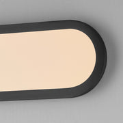 ET2 Latitudes 18in 1-Light Bath Sconce | Modern Black and White Acrylic | Bathroom & Corridor | 5.75 x 18 in | Model E23461-BK