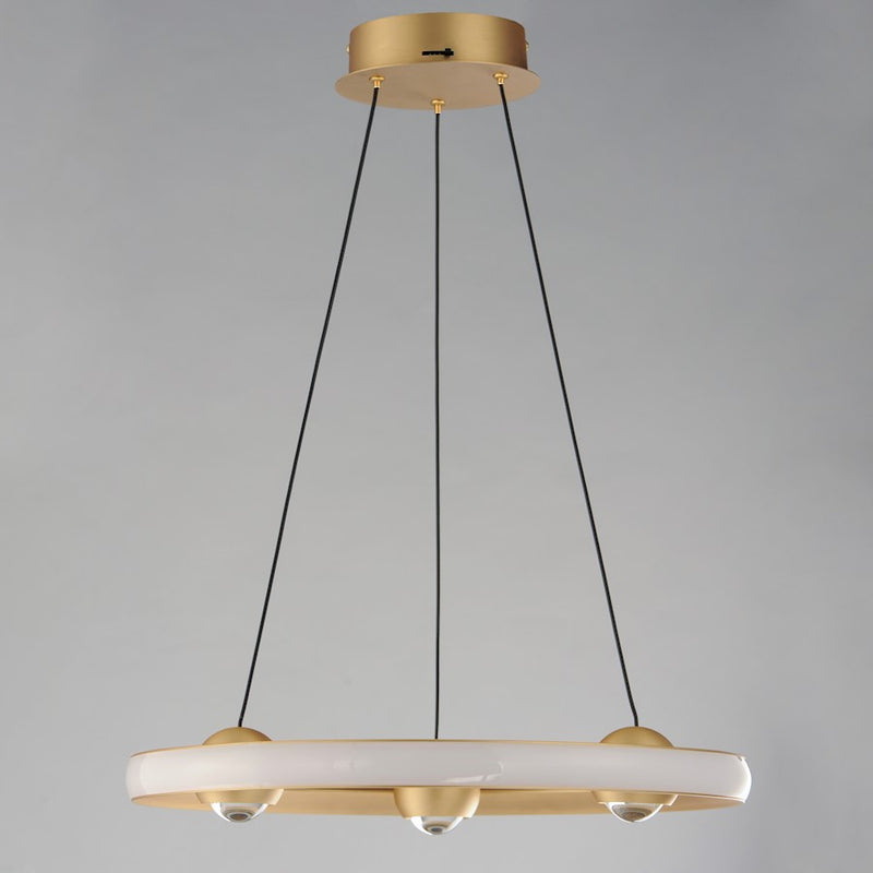 ET2 Lighting Nodes 1 Light 18" Ring Pendant, Gold