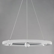 ET2 Lighting Nodes 1 Light 24" Ring Pendant, Brushed Aluminum