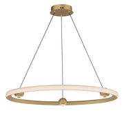 ET2 Lighting Nodes 1 Light 32" Ring Pendant, Gold
