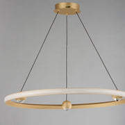 ET2 Lighting Nodes 1 Light 32" Ring Pendant, Gold