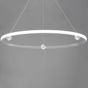 ET2 Lighting Nodes 1 Light 40" Ring Pendant, Brushed Aluminum