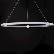 ET2 Lighting Nodes 1 Light 40" Ring Pendant, Brushed Aluminum