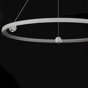 ET2 Lighting Nodes 1 Light 40" Ring Pendant, Brushed Aluminum