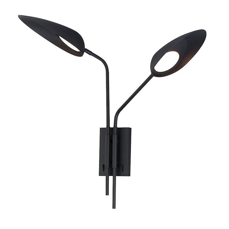ET2 Lighting Marsh 2 Light LED Wall Sconce, Black - E24092-BK