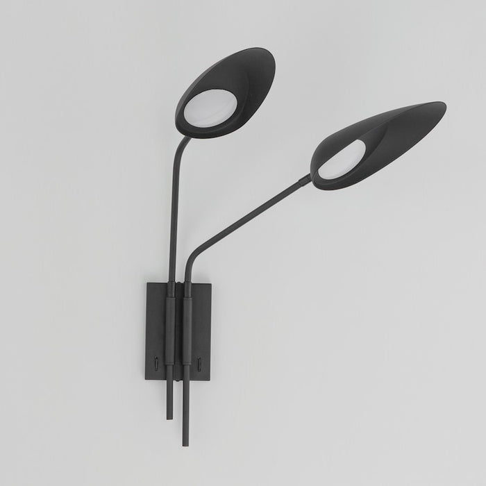 ET2 Lighting Marsh 2 Light LED Wall Sconce, Black