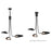 ET2 Lighting Marsh 3 Light LED Pendant, Black