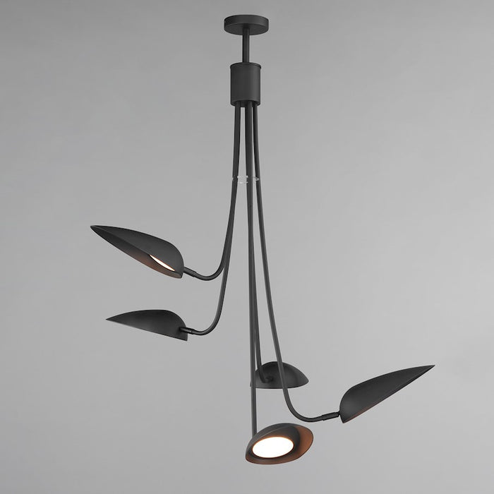 ET2 Lighting Marsh 5 Light LED Pendant, Black