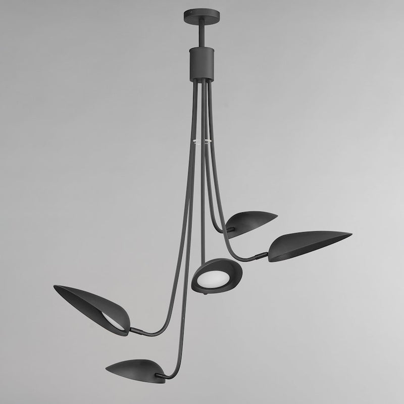 ET2 Lighting Marsh 5 Light LED Pendant, Black