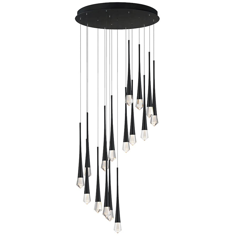 ET2 Lighting Marsh 12 24V 3 Light Garden LED Light, Black