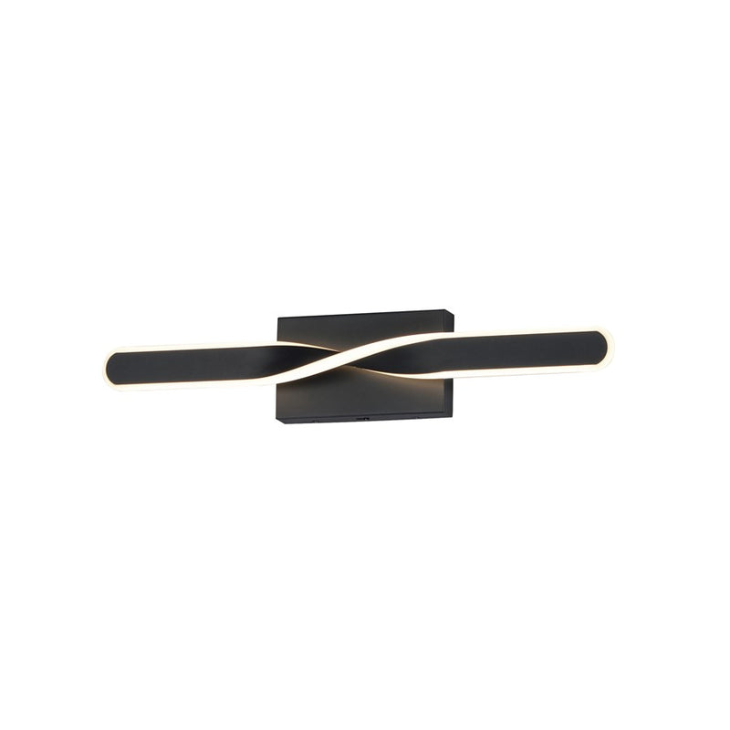 ET2 Lighting Pirouette 1 Light 24" LED Bath Vanity 5CCT, Black