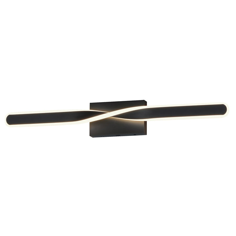 ET2 Lighting Pirouette 1 Light 32" LED Bath Vanity 5CCT, Black