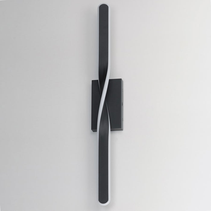 ET2 Lighting Pirouette 1 Light 32" LED Bath Vanity 5CCT, Black